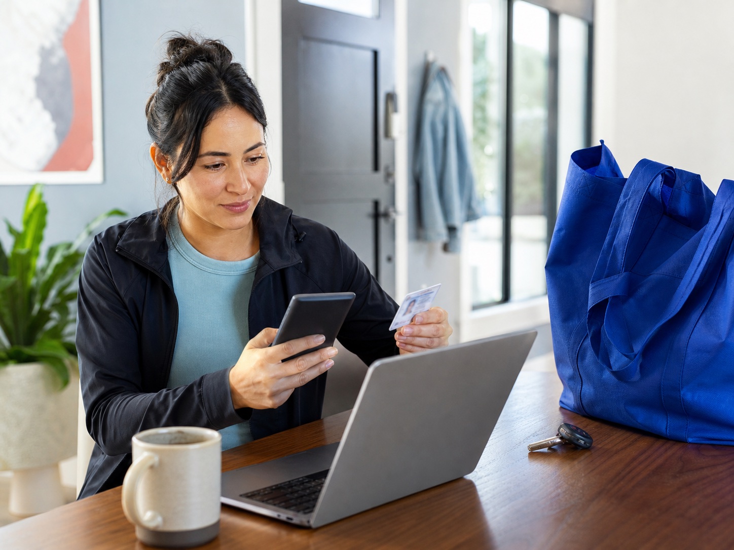 An independent provider completing identity and account onboarding